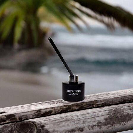Okyanus Oda Kokusu Siyah Çubuklu Ortam Kokusu Ofis Parfüm Reed Diffuser 120 ml