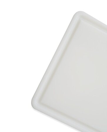 Türkay Plastik Oluklu Polietilen Kesim Tahtası Beyaz 26,5x32,5x1 cm