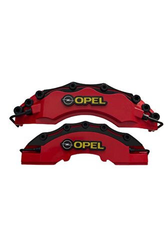 Paspasgarajı Opel Yazılı Kaliper Kapağı 4 adet ( Renk Seçeneklerimiz Mevcuttur ) Kırmızı