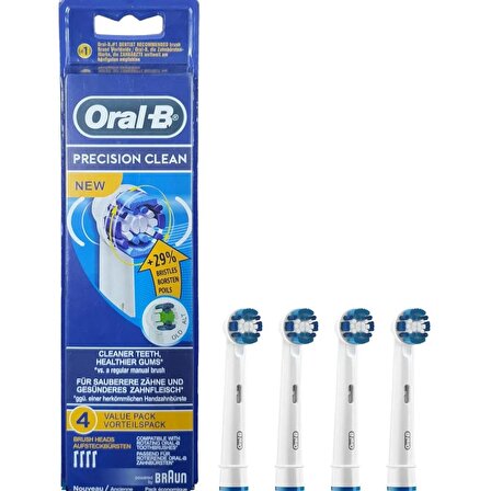 Oral-B Diş Fırçası Yedek Başlığı Precision Clean 4 Adet