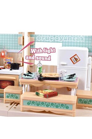 Mini Sesli Mutfak Seti Muhteşem Mutfak Oyun Seti Sesli Ve Işıklı Kendi Evini Kur