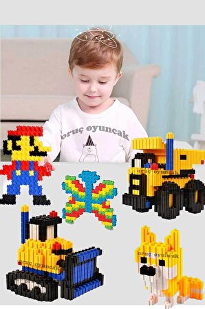 Tiktak Bloklar 1050 Parça Eğitici Ve Çıt Çıt Oyuncak Eğitici Tik Tak Bloklar Lego Tiktak