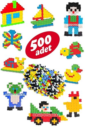 Tiktak Bloklar 500 Parça Eğitici Ve Çıt Çıt Oyuncak Eğitici Tik Tak Bloklar Lego Tiktak