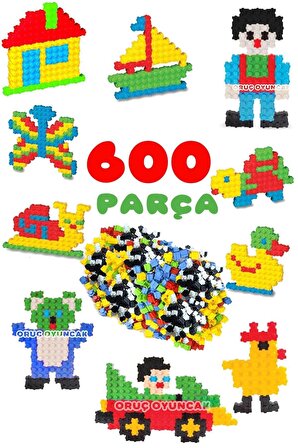 Tiktak Bloklar 600 Parça Eğitici Ve Çıt Çıt Oyuncak Eğitici Tik Tak Bloklar Lego Tiktak