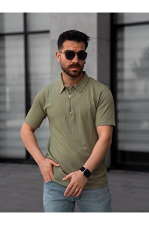 Erkek Fermuarlı T-shirt