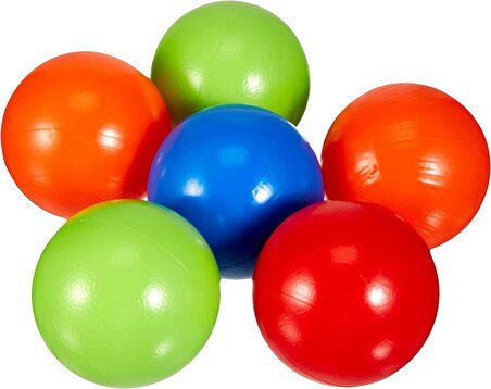 Renkli  Oyun Havuzu Topları 9 cm 10'lu- Şişme Havuz Topu