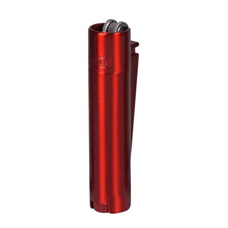 Kişiye Özel Kırmızı Renk Metal Malzemeden Üretilmiş  Clipper Çakmak Red Revil