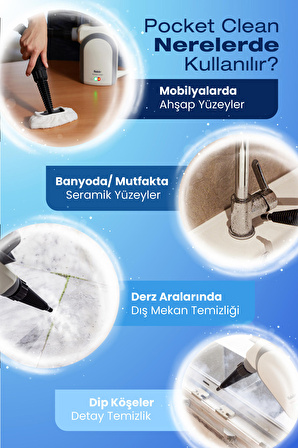 Pocket Clean Buharlı Temizleyici