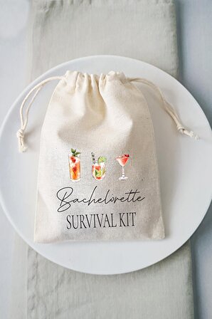 Bachelorette Party  Survival Kit Hangover Kit Kesesi - 10 Adet