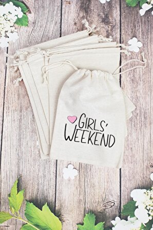 Girls' Weekend Gelin - Nedime Hediye Kesesi - 10 Adet