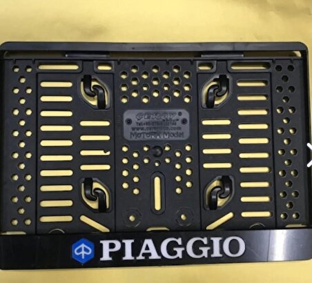 Piaggio-1 Motor Uyumlu Takmatik Piano Black Pleksi Plakalık