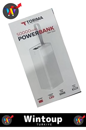 Powerbank 50000 Mah Süper Hızlı Şarj Taşınabilir Power Bank Turbo