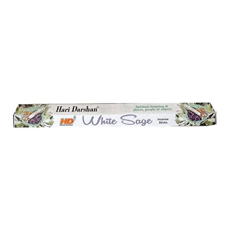 Hari Darshan White Sage Çiçek Çubuk Tütsü - Oda Ortam Kukusu - 20 Adetlik 1 Paket