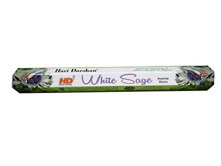 Hari Darshan White Sage Çiçek Çubuk Tütsü - Oda Ortam Kukusu - 20 Adetlik 1 Paket