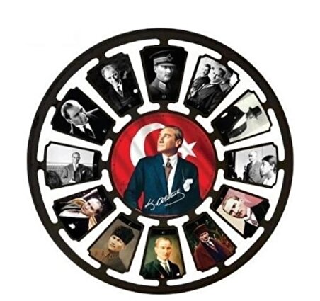 Duvar Saati Dekoratif Atatürk Duvar Saati