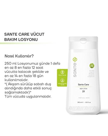 Sante Plus Sante Care Çift Etki Cilt Bakım Losyonu (KAŞINTI) 250 ml