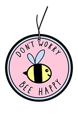 Tatlı Arı Don't Worry Bee Happy Dekoratif Araba Oto Kokusu Ve Aksesuarı