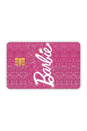 Barbie Girl Kart Kaplama Sticker Kart Etiketi