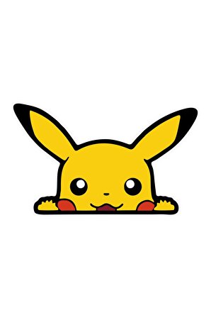 14 X 8,5 Cm Pokemon Pikachu Sticker Araba Laptop Oto Motor Sticker