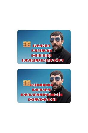 2li Set Gebeş Kaplumbağa Kart Kaplama Sticker Kart Etiketi