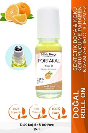 Doğal Roll on, Portakal Uçucu Yağı, Jojoba yağı.  10ml