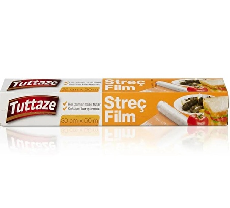 Tuttaze Streç Film 30 Cm 50 M 2 Adet