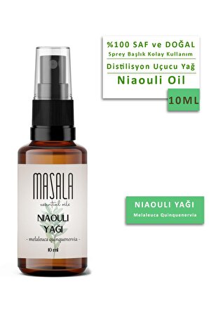 Nioli Uçucu Yağı %100 Saf Özel Sprey Başlıklı Seyreltilmemiş (Niaouli Essential Oil)