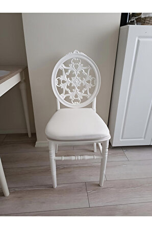 Standart Sandalye Minderi, Süngerli Beyaz Renk Tfany Sandalye Ve Demir Sandalyelere Uygun