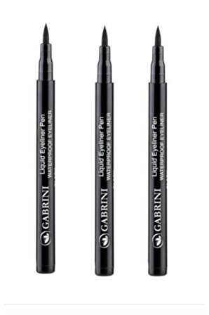 Liquid Eyeliner Pen Waterproof X 3 Adet