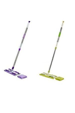 BySevil Sihirli Teleskopik Mikrofiber Mop /mandallı Mop (yedek Bez Hediyeli) Yer Duvar Mopu