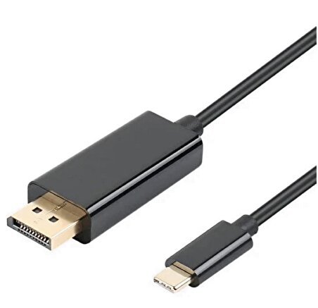 Type C USB 3.1 To Displayport Çevirici Dönüştürücü Adaptör Kablosu 1,8mt