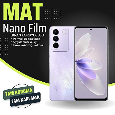 Vivo V25 için MAT NANO Film Ekran Koruyucu