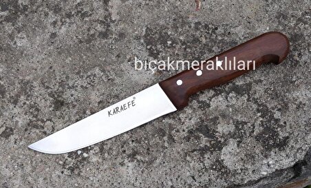 Ahşap Sap Kasap veya Mutfak Bıçağı 29,5cm 2,5mm 4116 Çelik no:2