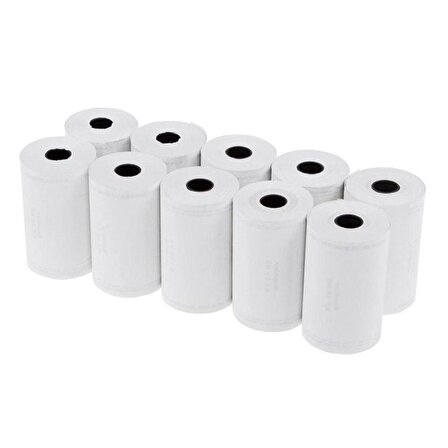 Termal Pos Yazar Kasa Rulosu - Pos Kağıdı - Beyaz - 56 mm x 12 Metre - 10 Adetlik 5 Paket