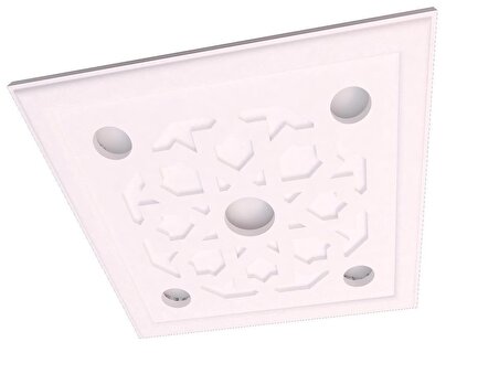 Motifpiyer spotlu gizli ışıklı tavan göbeği sgt-14-5 60X60X4.5cm