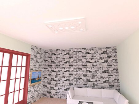 Motifpiyer spotlu gizli ışıklı tavan göbeği sgt-44-7 90X60X4.5cm