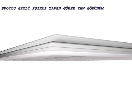 Motifpiyer spotlu gizli ışıklı tavan göbeği sgt-74-5 60X60X4.5cm
