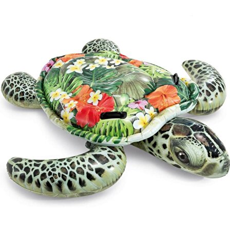 Kaplumbağa Desenli Binici 191x170 cm, Şişme Deniz Havuz Yatağı 