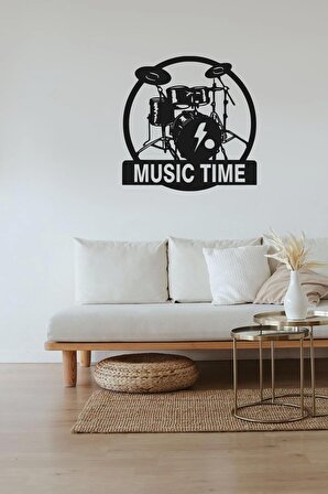 Müzik Time Ahşap Mdf Duvar Dekorasyonu Tablo