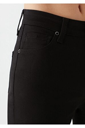 Extra Black Yüksek Solmaz Siyah Jeans Skinny (LÜTFEN BEDEN TABLOMUZA GÖRE SİPARİŞ VERİNİZ)
