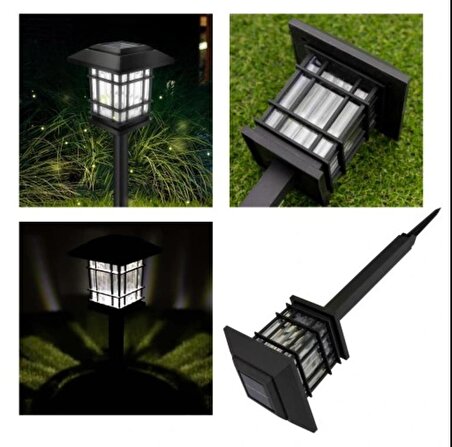4'lü SET Güneş Enerjili Bahçe Aydınlatması, Solar Sokak Lamba Işık, Bahçe Yürüyüş Yolu Çim Işıklar
