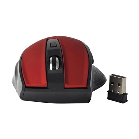 Havit MS73GT Kırmızı Kablosuz Mouse  1000-1200-1600 dpi,2.4Ghz,Pil Dahil Değildir.
