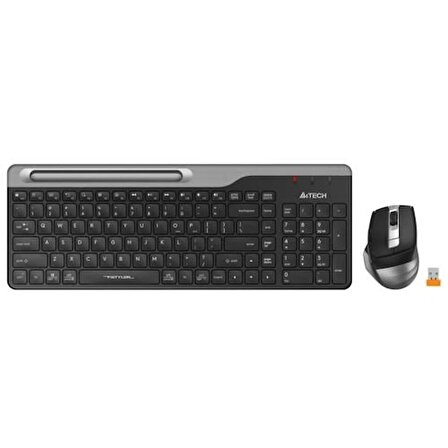 A4-Tech FB2535C BT 2.4 G Siyah Klavye Ve Şarjlı Mouse  Type-C Şarj Edilebilir Tasarım Mouse, 1x AA Klavye Pil.