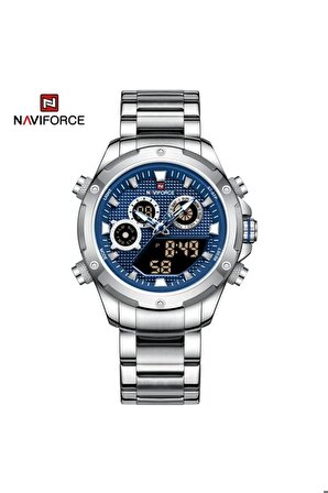 Naviforce Digital Analog Çelik Kayışlı Kol Saati