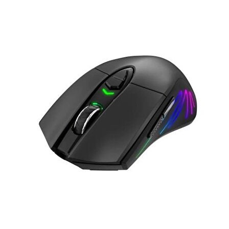 GameNote MS1021W Kablosuz RGB Gaming Mouse Siyah  USB/Ayarlanabilr RGB ışıklı/DPI