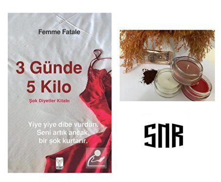 3 Günde 5 Kilo - Şok Diyetler Kitabı - Femme Fatale ( Mum ve Kahve Hediyesi ile )