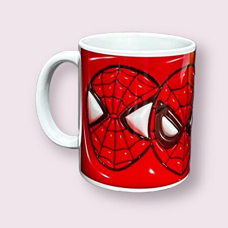 Spider-Man Baskılı 3 Boyutlu Premium Kupa