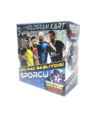 Hayal Sepeti Sporcu HOLOGRAMLI SERİ  360 adet kart 2023 YeNi ÜrÜn 120 POŞET 360 KART