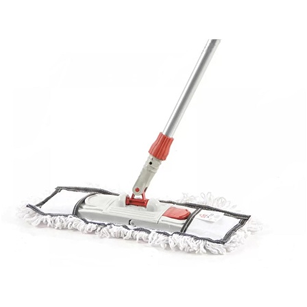 Nemli Palet Yedek Mop Paspas - 60 Cm - Pamuklu - Beyaz - 1 Adet