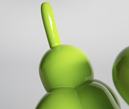 Down Jeff Koons Lime Green Balloon Dog